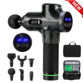 Massage gun, 6 attachments, Free Carrying case, LCD screen, 30 speed levels, percussive therapy